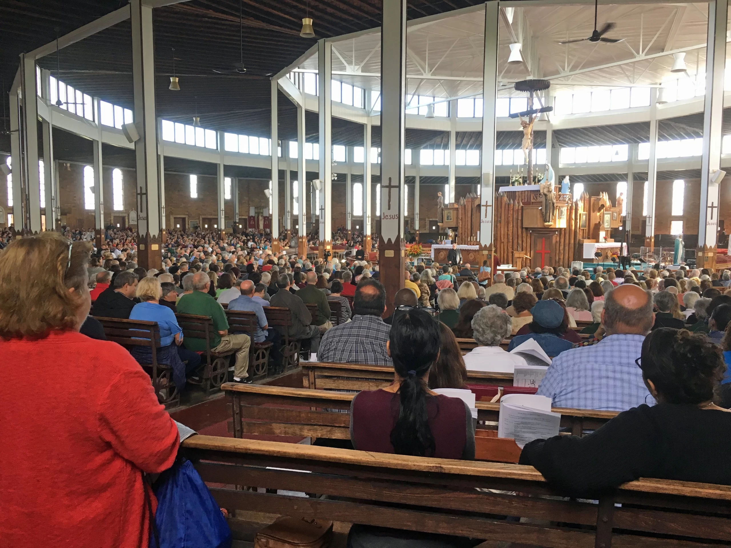 The National Shrine of Our Lady of Martyrs in Auriesville, New York. Credit: Ryan Amann, CC BY-SA 4.0, via Wikimedia Commons