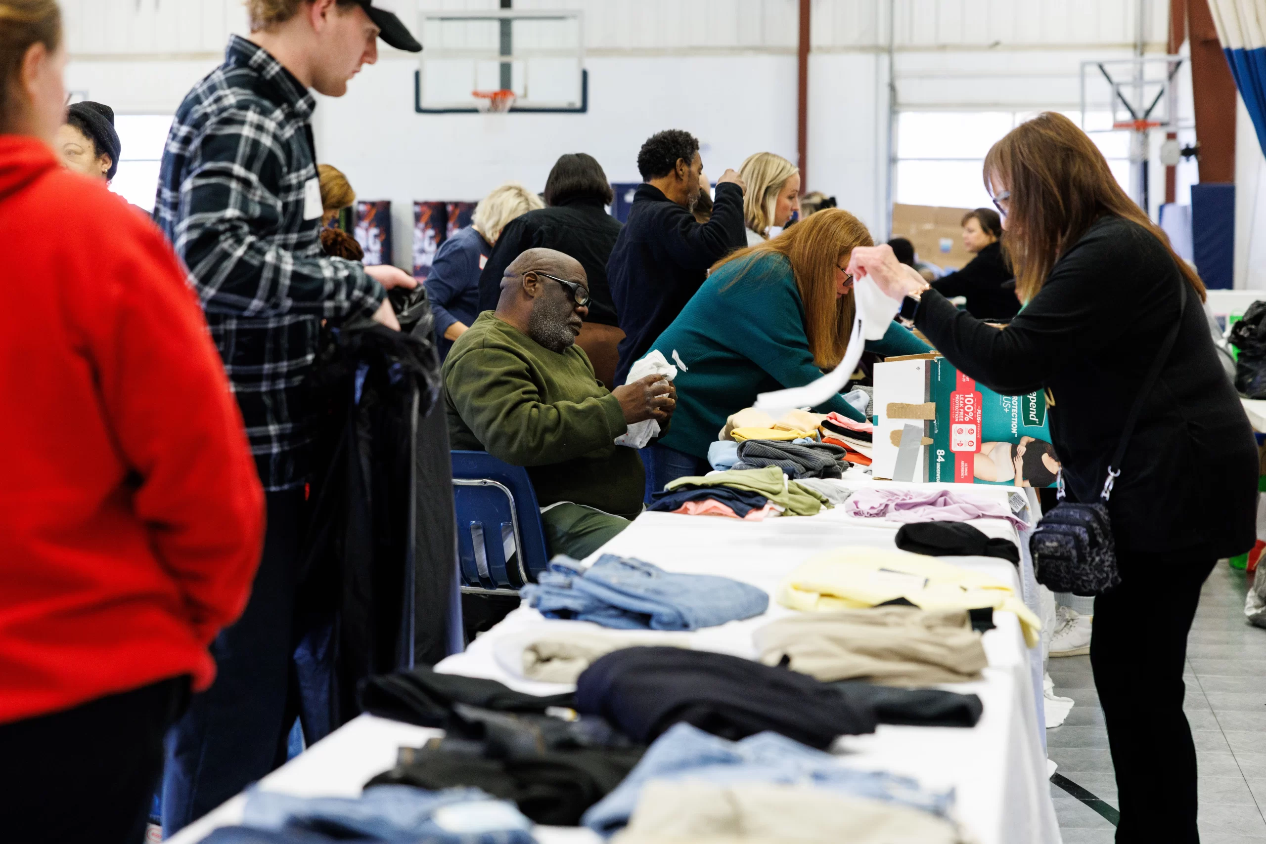 Volunteers are seen at St. Vincent de Paul Louisville's “Santa Shop," December 2024. Credit: St. Vincent de Paul Louisville