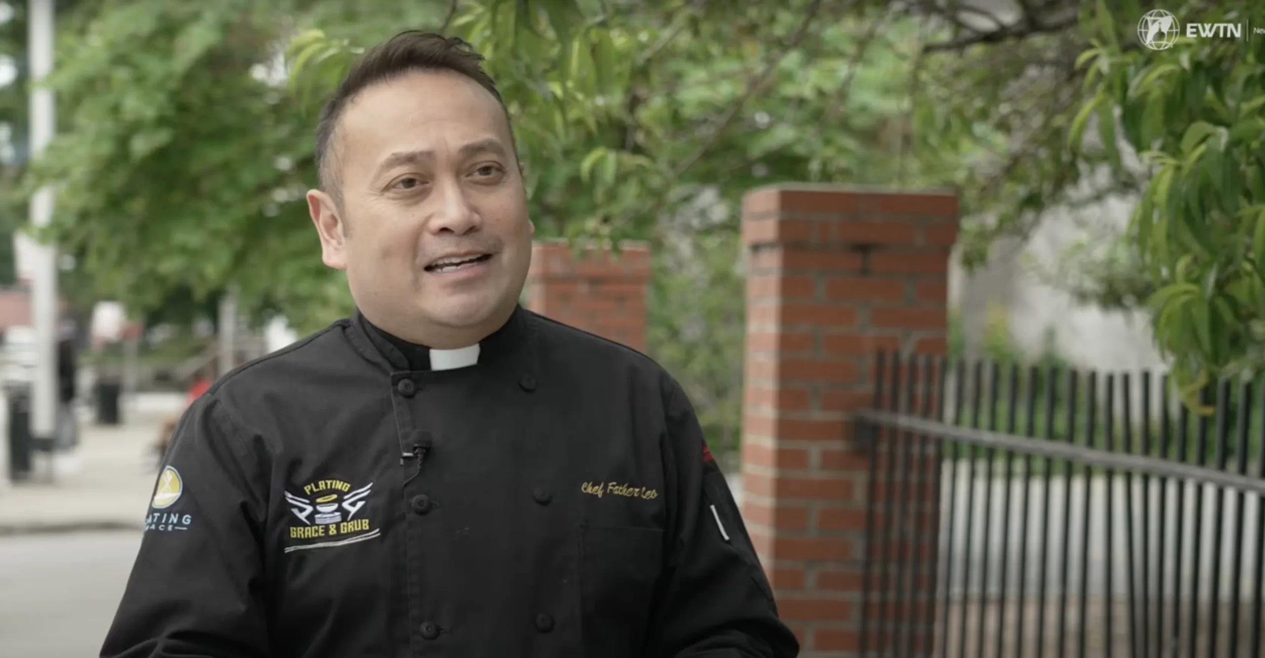 Fr. Leo Patalinghug, a Catholic priest from Baltimore who is also an award-winning chef. Credit: EWTN News In Depth Screenshot