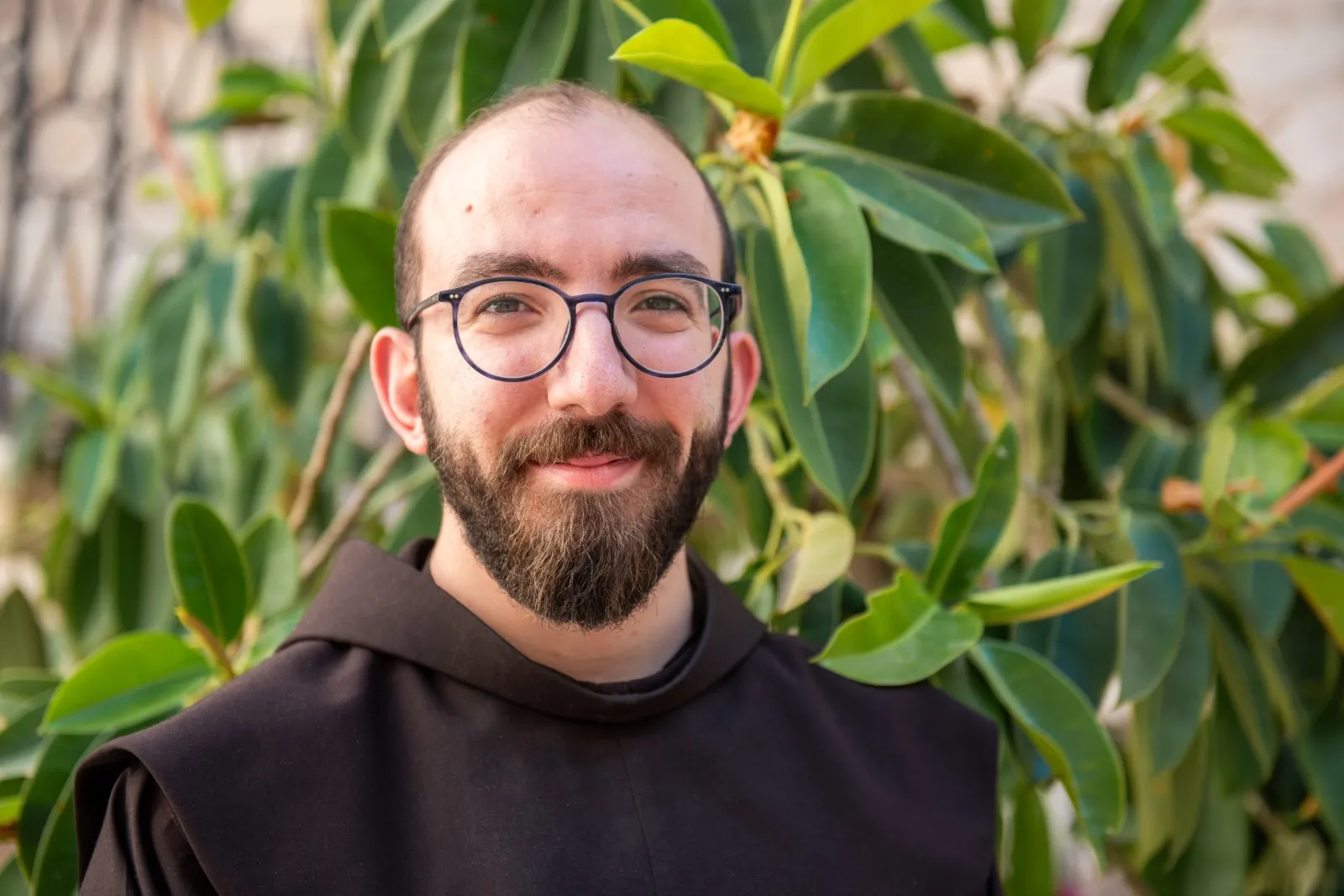 Johnny Jallouf, a friar of the Custody of the Holy Land and one of the twin brothers ordained as priests on July 6, 2024, in Aleppo, Syria. “Give me the souls, take the goods for yourself”: This phrase from Genesis (Gen 14:21) marked Johnny’s life and vocation, becoming his priestly motto. “I had an emptiness and this emptiness was filled with a love that was different from what I had received from all people. I want to give my life for others: What Christ did on the cross, I am invited to do first,” he told CNA. Credit: Photo courtesy of the Custody of the Holy Land