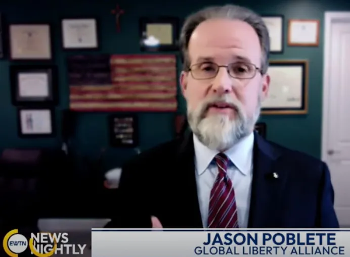 Jason Poblete of the Global Liberty Alliance anticipates that Claudia Sheinbaum will govern under the shadow of the current president and his leftist party. Credit: EWTN News Nightly/Screenshot