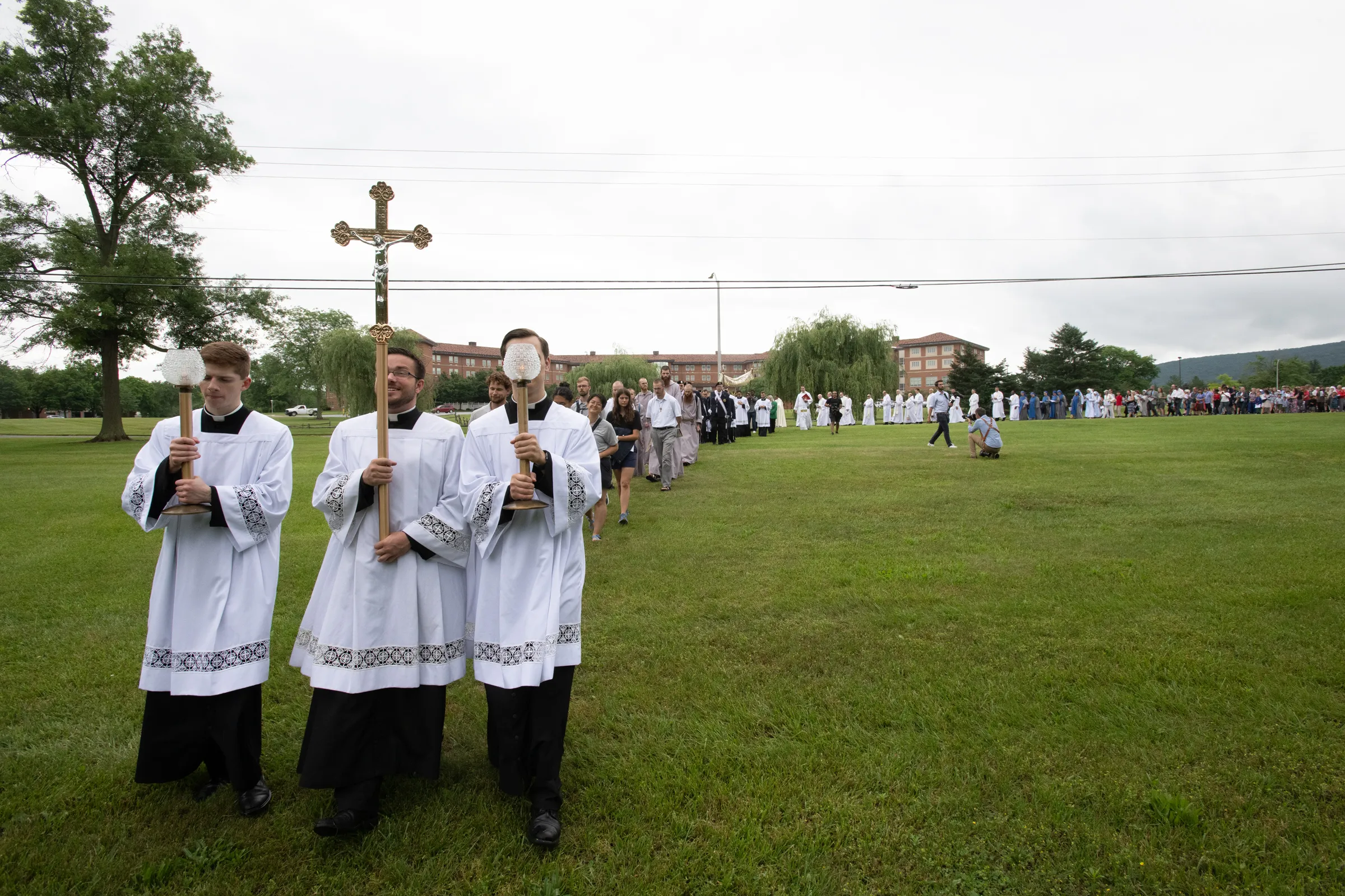 Over a thousand people follow the procession on June 6, 2024. Credit: Jeffrey Bruno