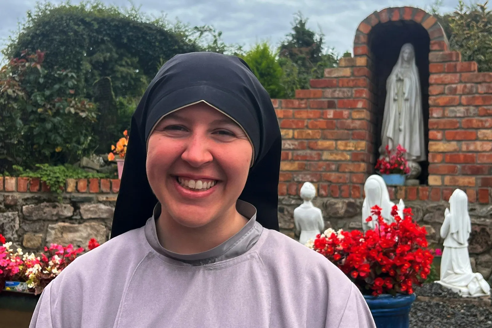 Sister Solanus Payne, CFR, professed her first vows with the New York-based Franciscan Sisters of the Renewal in August 2022, after graduating as valedictorian from the University of Detroit Mercy in 2019. Credit: Courtesy photo/Detroit Catholic