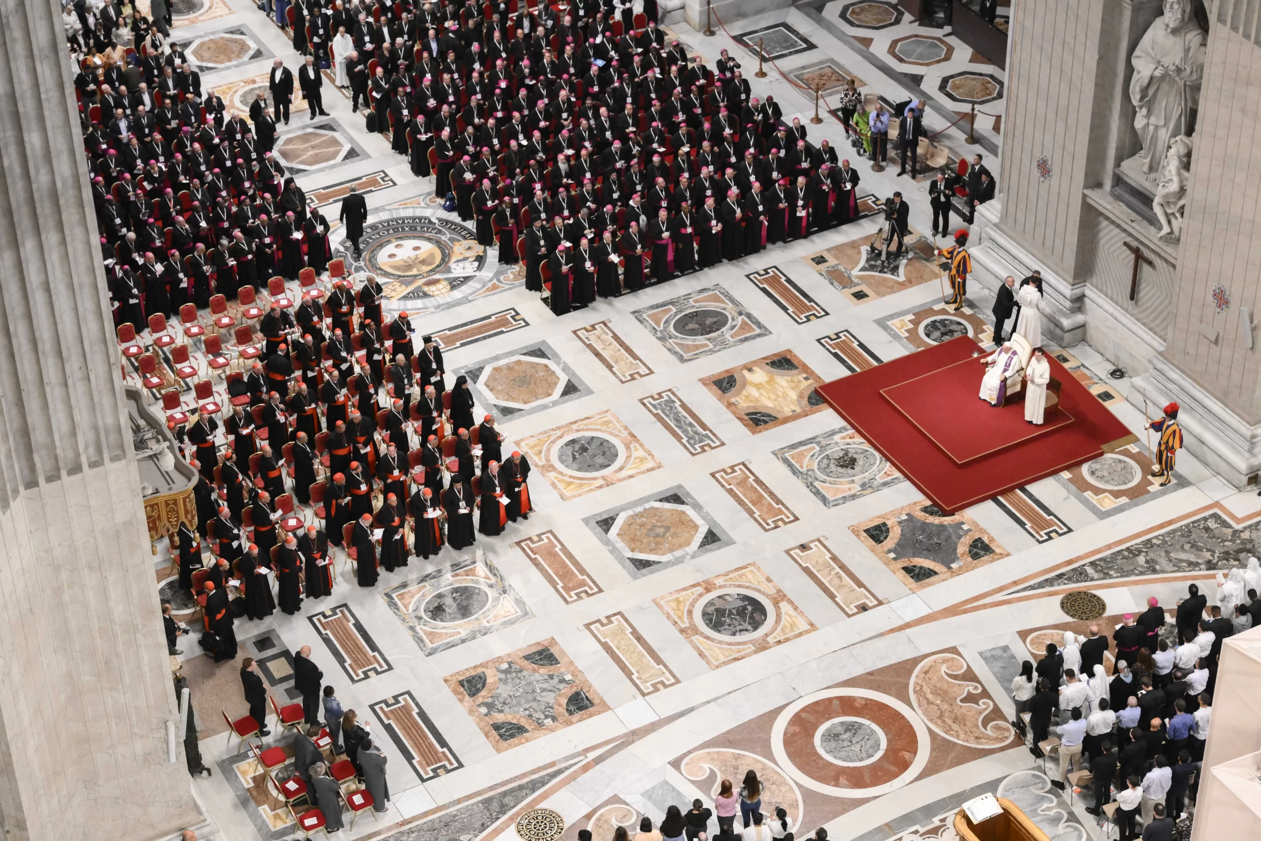 During an Oct. 1, 2024, penitential celebration on the eve of the second session of the Synod on Synodality, confessions and testimonies were shared by bishops, religious, and laypeople. Credit: Vatican Media