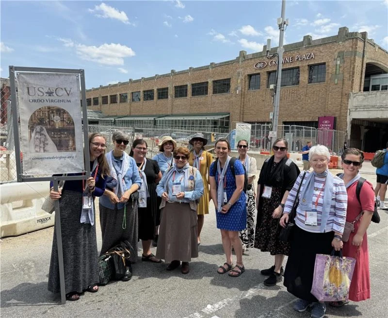 Members of the United States Association of Consecrated Virgins attended the National Eucharistic Congress as a group. Credit: U.S. Association of Consecrated Virgin (USACV)