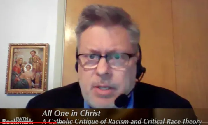 "When nations enforce their immigration laws, there is nothing in this that is necessarily at odds with Catholic teaching," points out Edward Feser, author of the book "All One in Christ." Credit: EWTN Bookmark/Screenshot