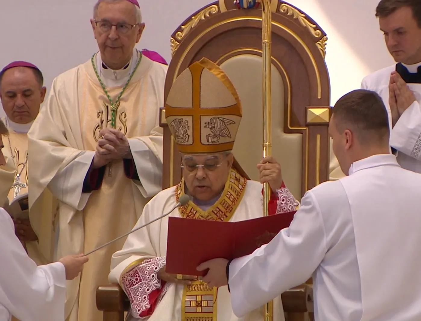 Cardinal Marcello Semeraro at the beatification Mass of Father Michał Rapacz at the Divine Mercy Shrine in Krakow-Łagiewniki, Poland, on Saturday, June 15, 2024. Episkopat News