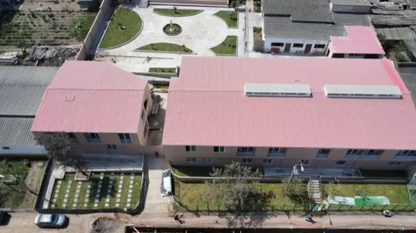 Aerial view of Misky María Palliative Care Hospital outside of Lima, Peru. Credit: Asociación de las Bienaventuranzas (Association of the Beatitudes)