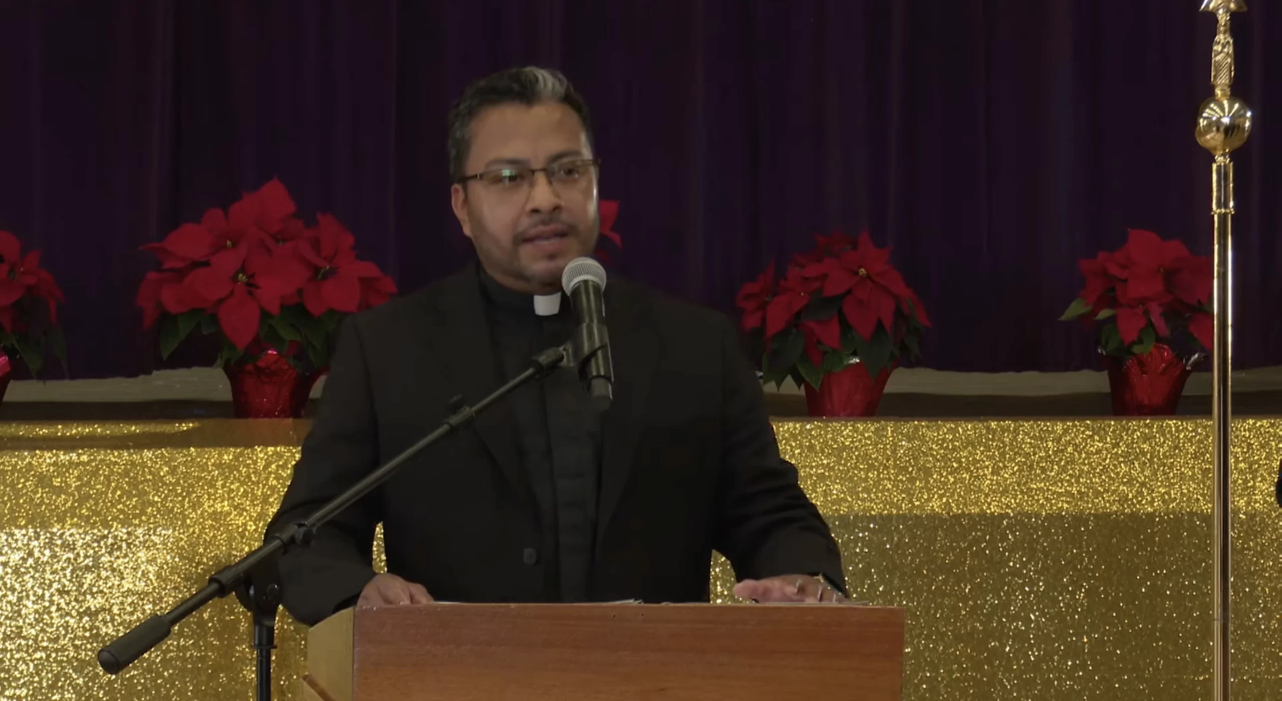 Archbishop José H. Gomez held a press conference on Dec.16, 2024, to present the Father Juan Gutierrez, who experienced a miracle through the intercession of Blessed Pier Giorgio Frassati. Credit: Screenshot from Archdiocese of Los Angeles video