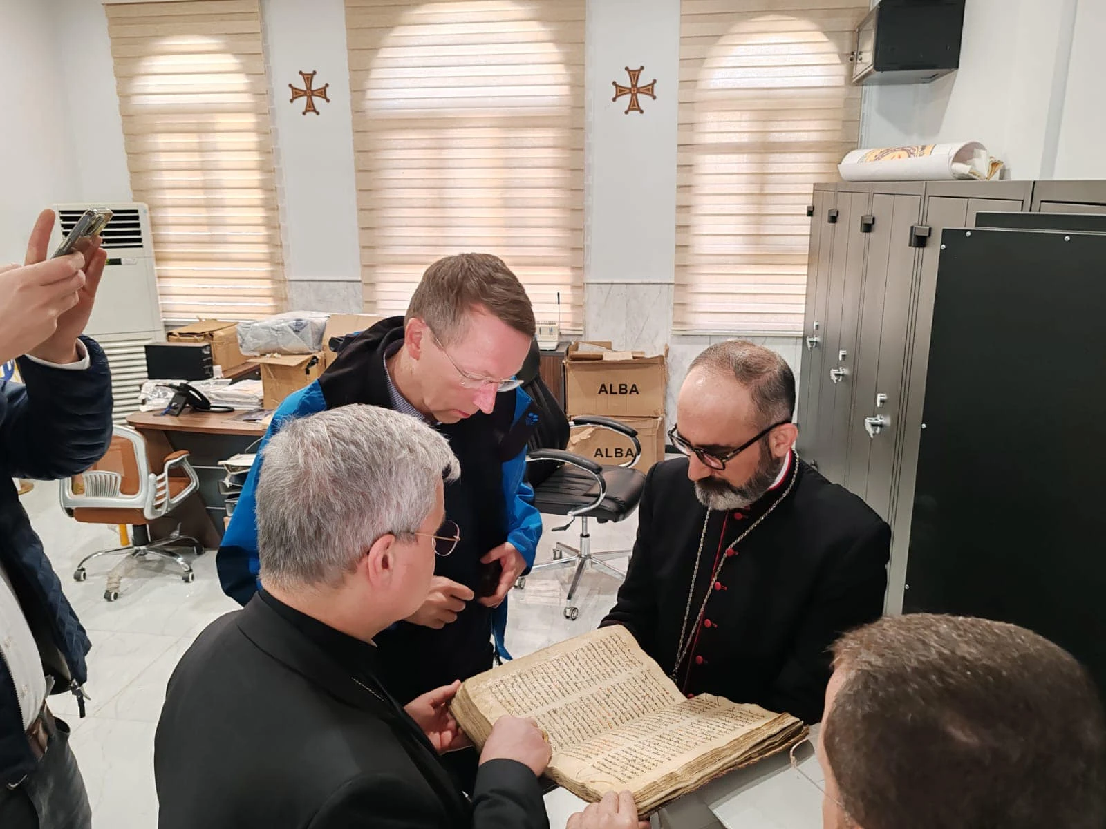 German theologian and journalist Matthias Kopp — spokesman for the German Bishops’ Conference and a consultant to the Vatican Dicastery for Communication — was in Iraq this past week to present his new book, “The Christian Legacy in Iraq.” Archbishop Udo Markus Bentz of Paderborn accompanied him on the trip. Credit: Syriac Catholic Eparchy in Mosul