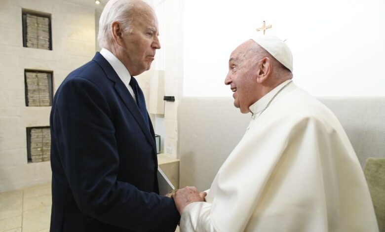 Joe Biden meets with Pope Francis at G7 Summit to discuss foreign ...