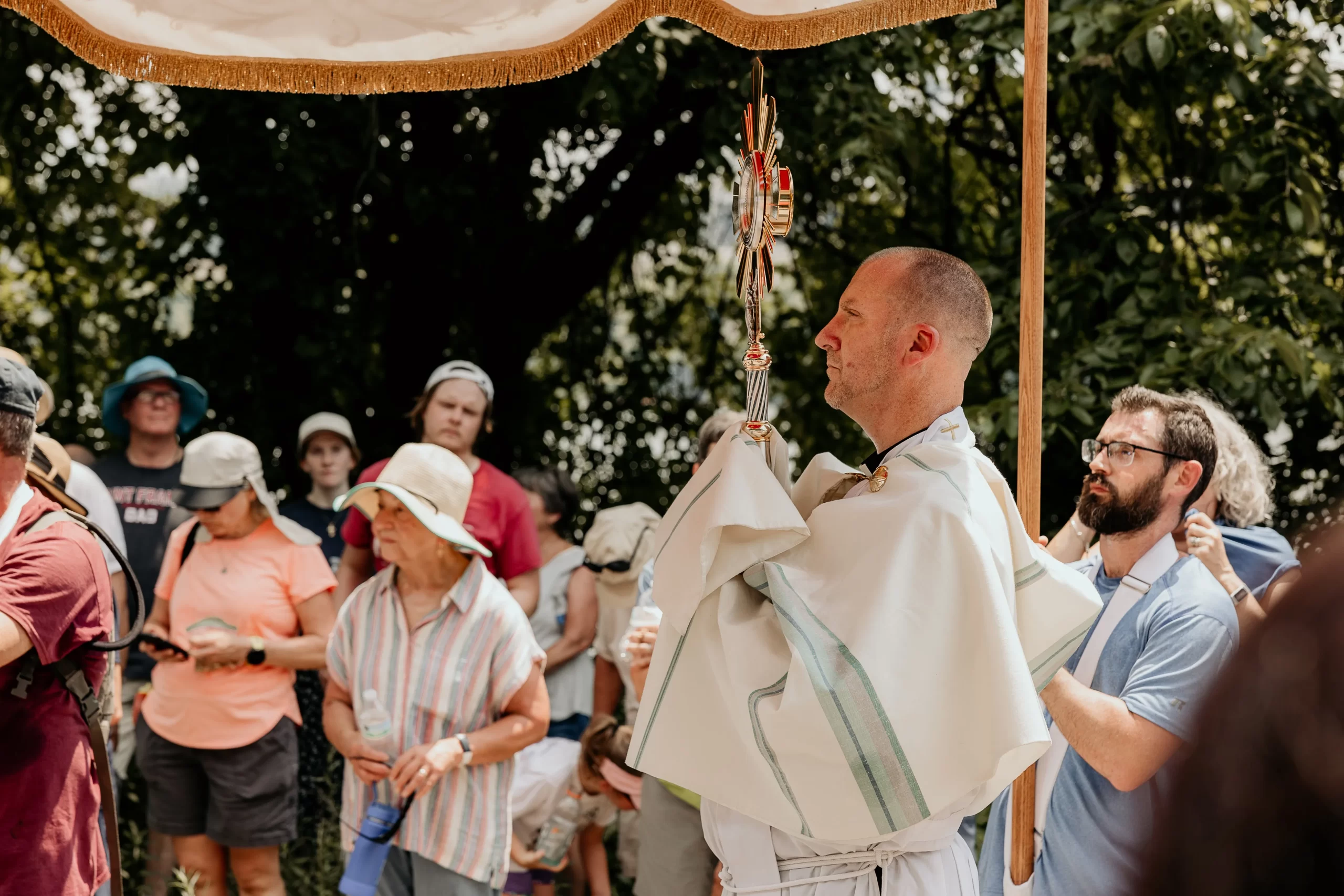 The Eucharist makes its way through Beaver County, Pennsylvania. Credit: Juliana Lamb